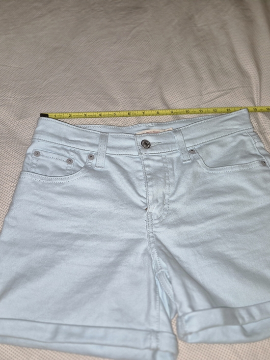 Levi's Pants - Levi's Pale Blue Denim High-Waist Shorts